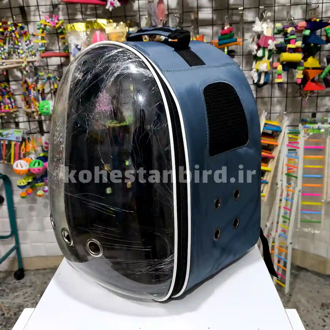 کوله فضایی بزرگ آبی خاکستری